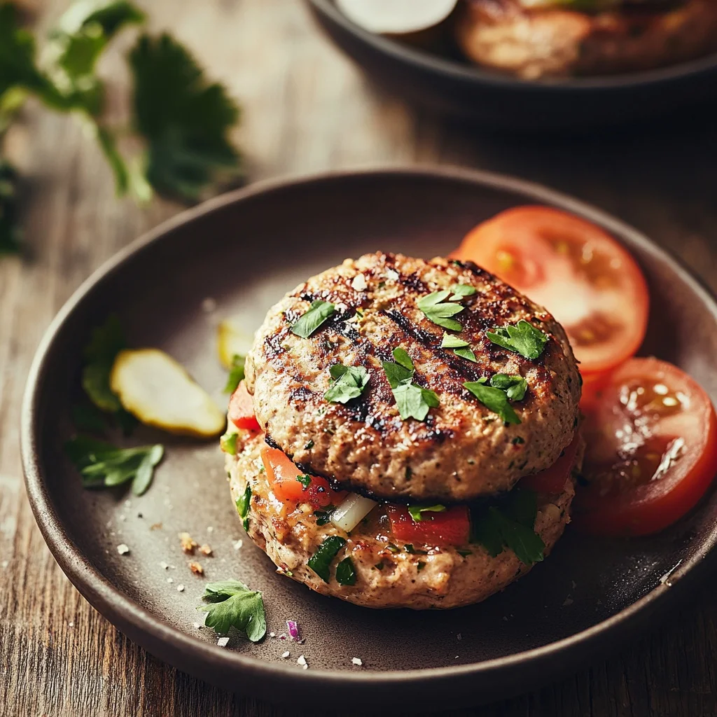 healthy turkey burgers serving suggestion