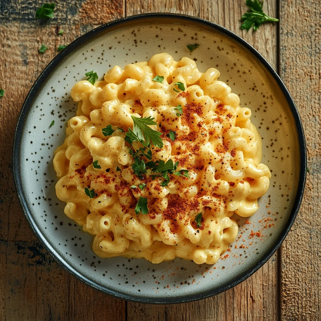 homemade mac and cheese serving suggestion