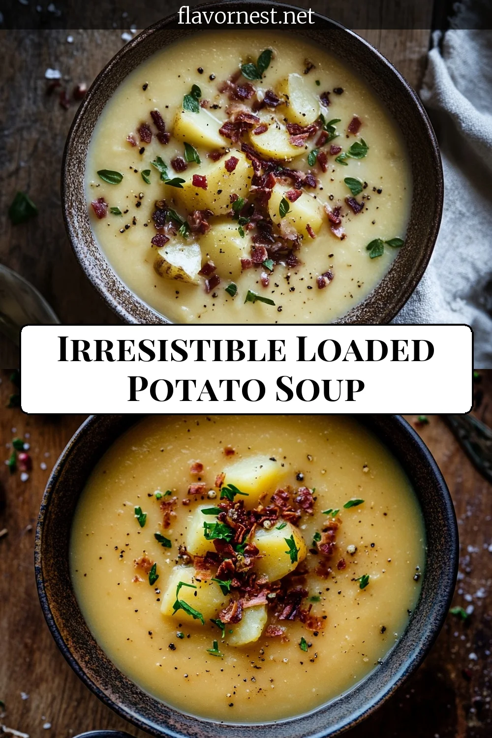 irresistible loaded potato soup pin