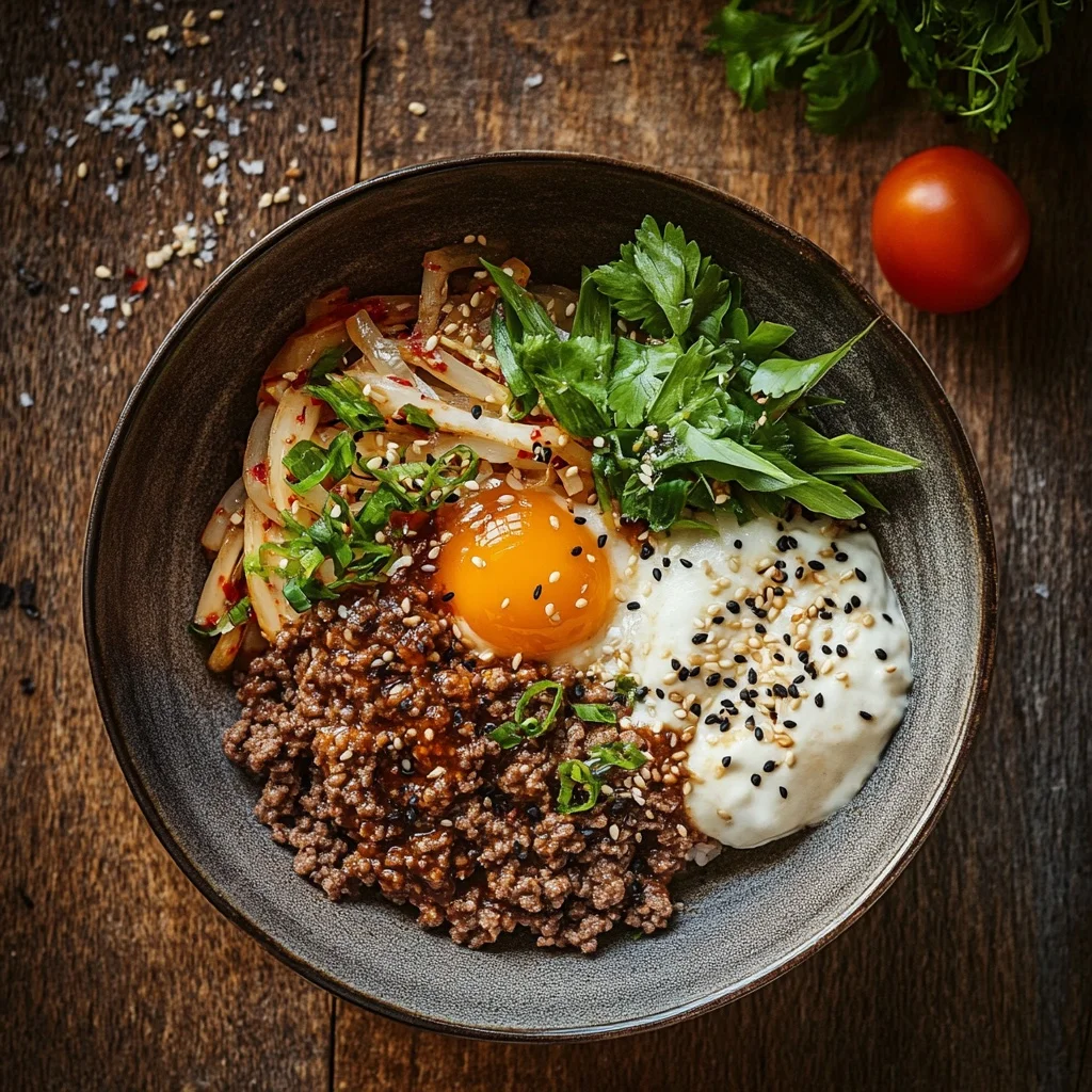 korean ground beef bowl