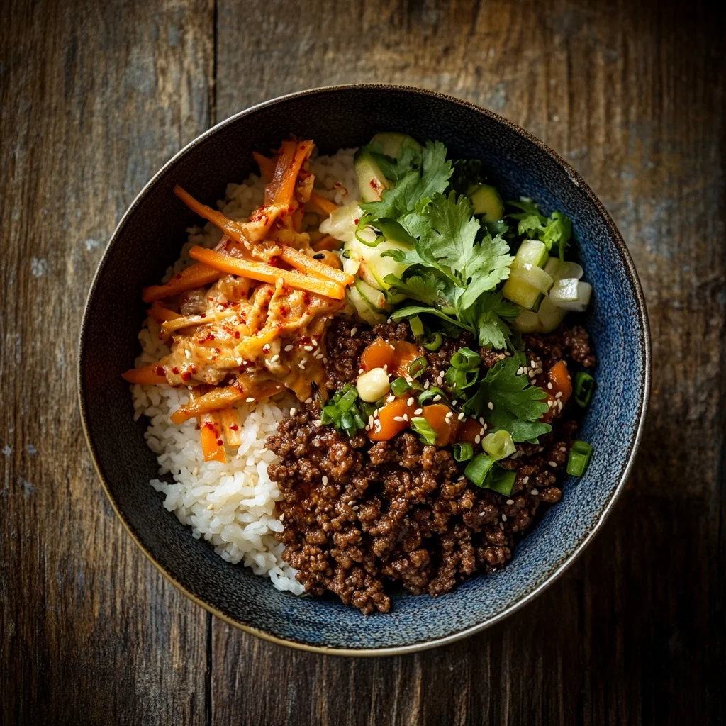 korean ground beef bowl ingredients