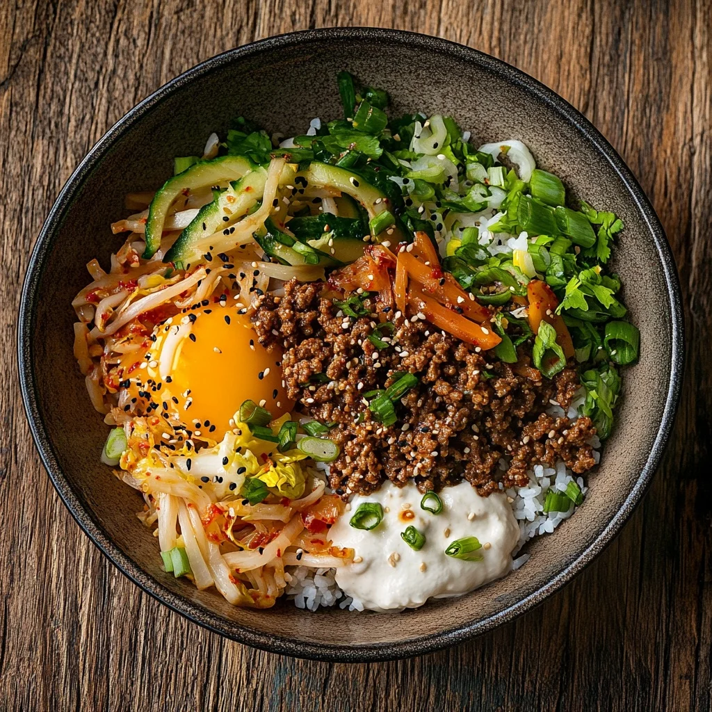 korean ground beef bowl serving suggestion