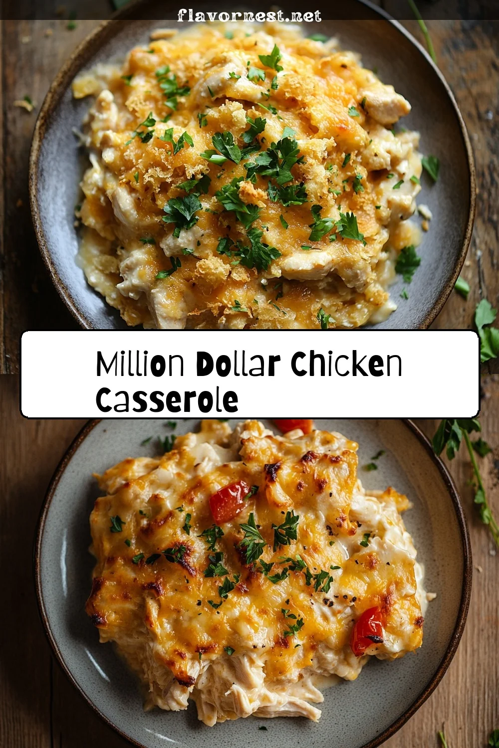 million dollar chicken casserole pin