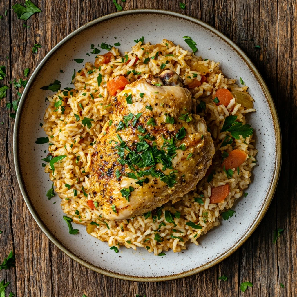 one pot chicken and rice serving suggestion