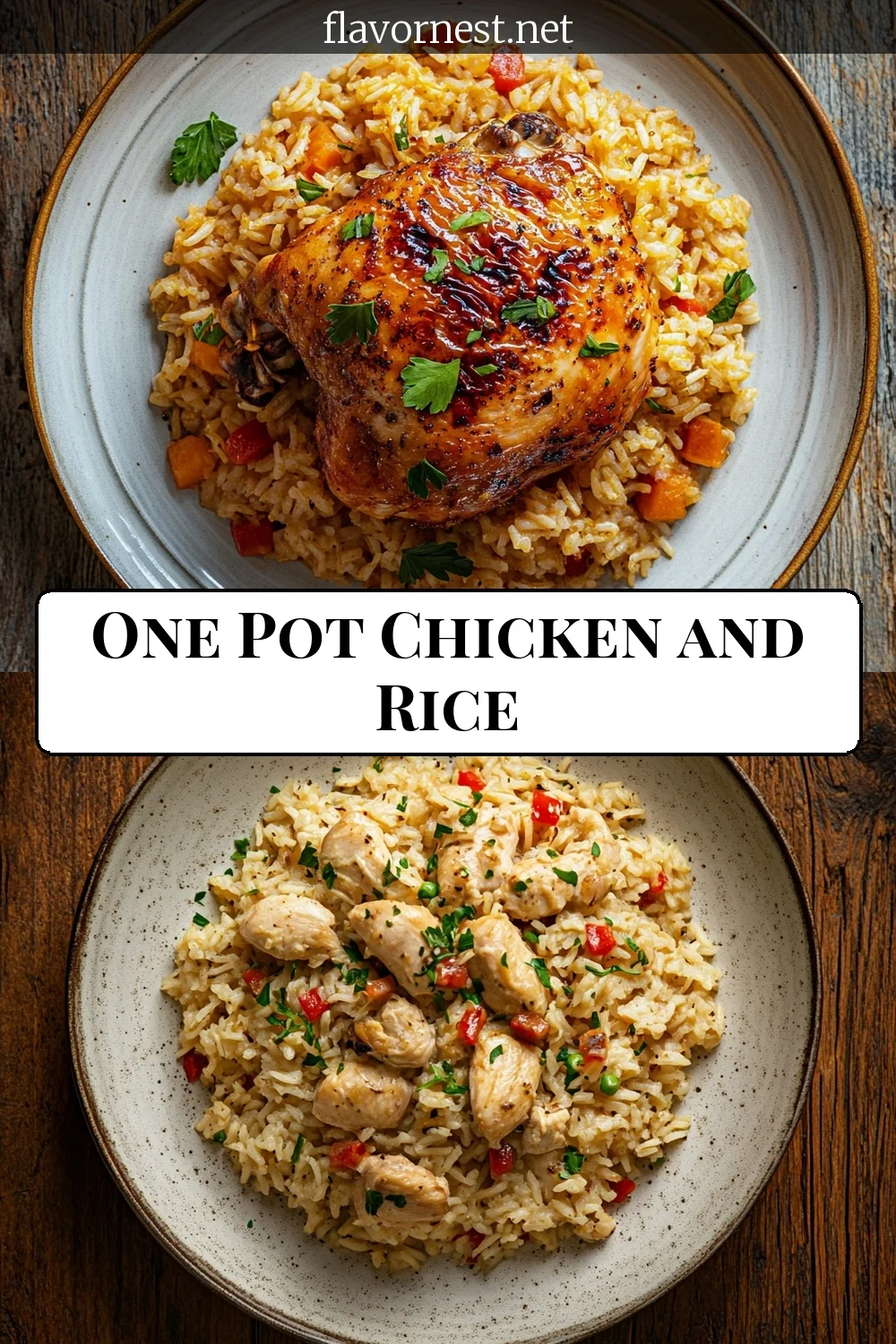 one pot chicken and rice pin