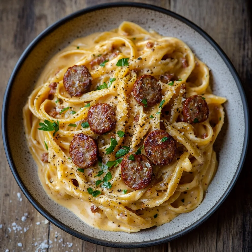 one pot creamy cajun sausage pasta ingredients