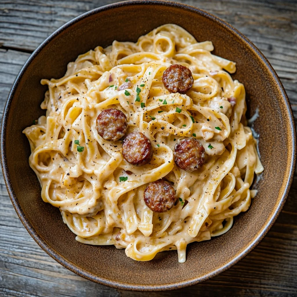 one pot creamy cajun sausage pasta serving suggestion