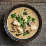 one pot creamy chicken and mushroom soup