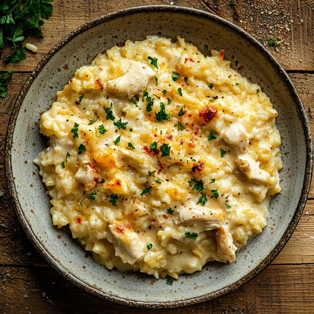 one pot creamy chicken and rice casserole serving suggestion