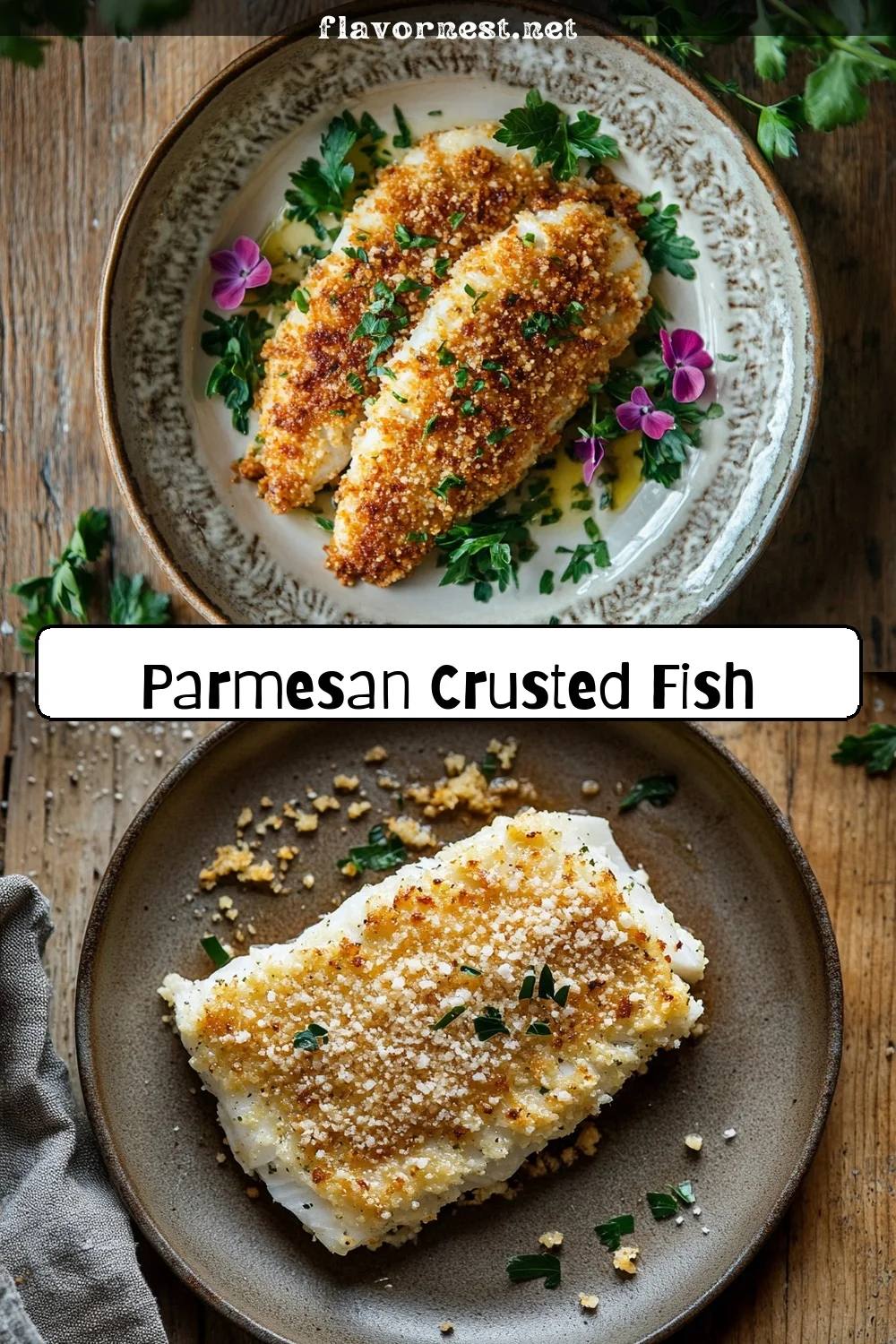 parmesan crusted fish ready in only 20 minutes pin