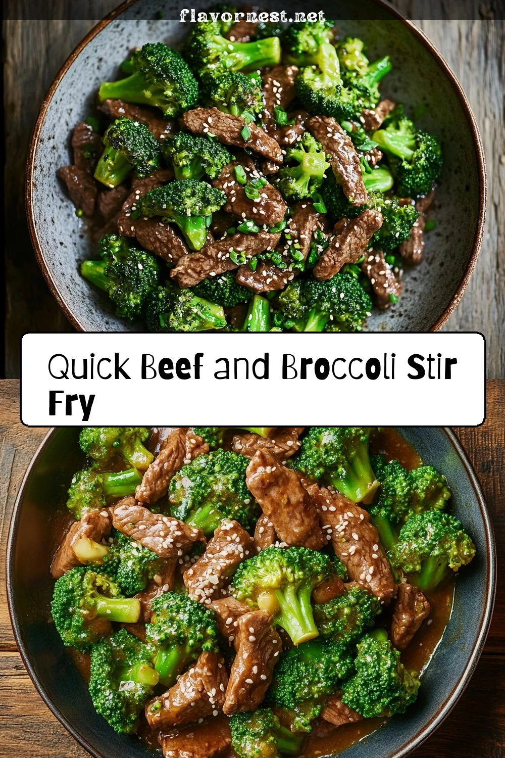 quick beef and broccoli stir fry pin