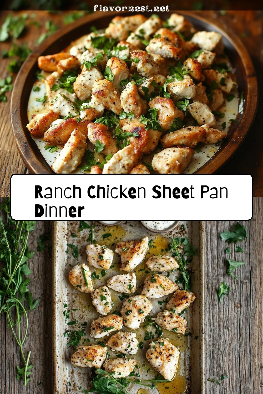 ranch chicken sheet pan | easy 35-minute recipe pin