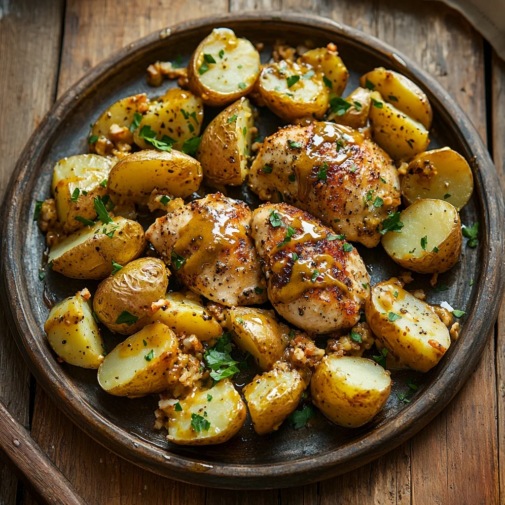 sheet pan honey mustard chicken and potatoes ingredients