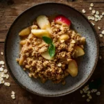 simple apple crisp with oats