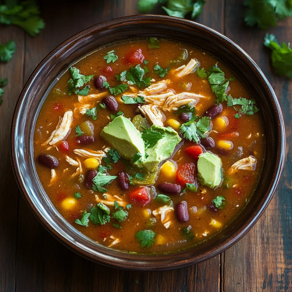 slow cooker chicken tortilla soup