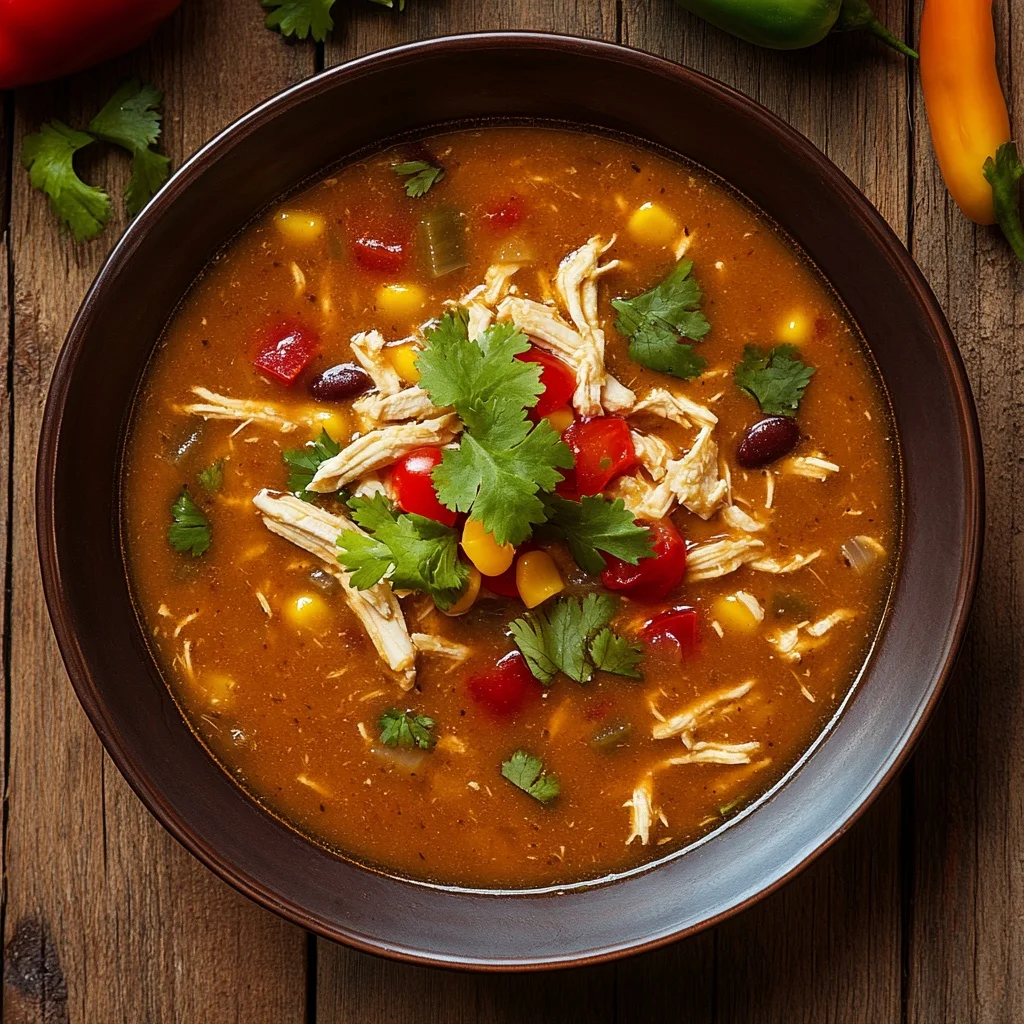 slow cooker chicken tortilla soup serving suggestion