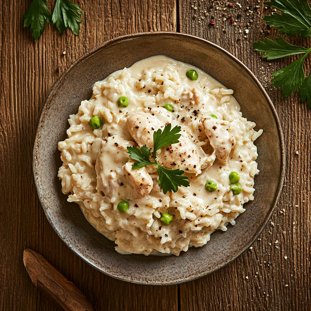 slow cooker creamy chicken and rice