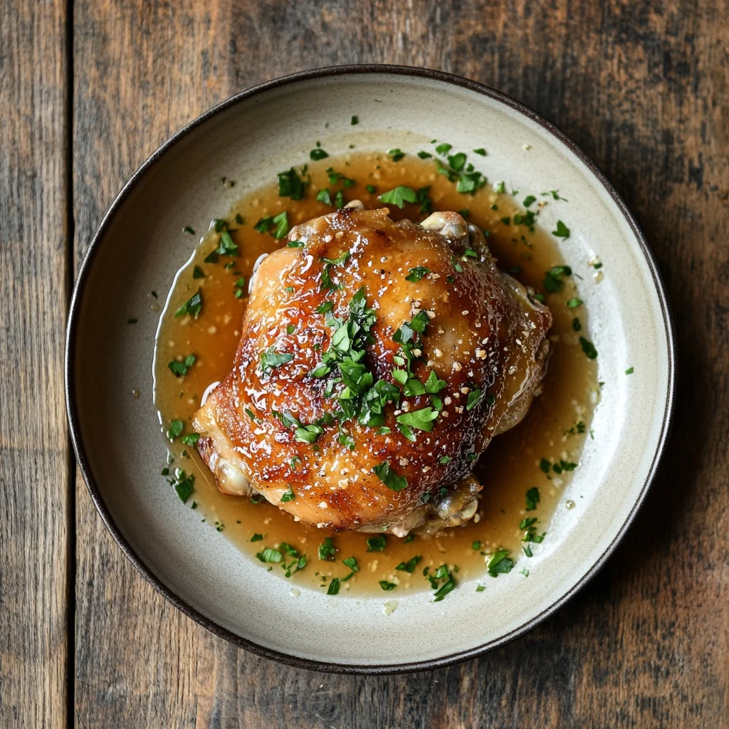 slow cooker honey garlic chicken thighs