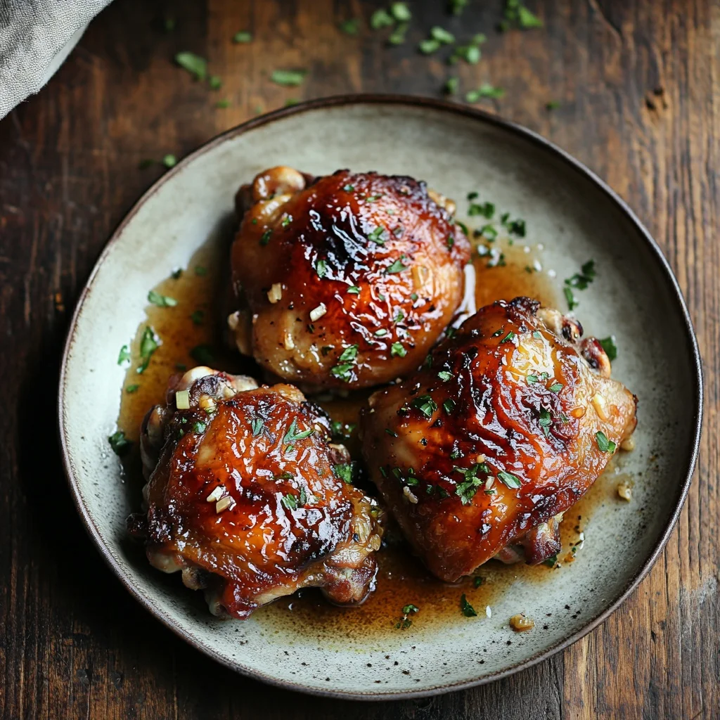 slow cooker honey garlic chicken thighs ingredients