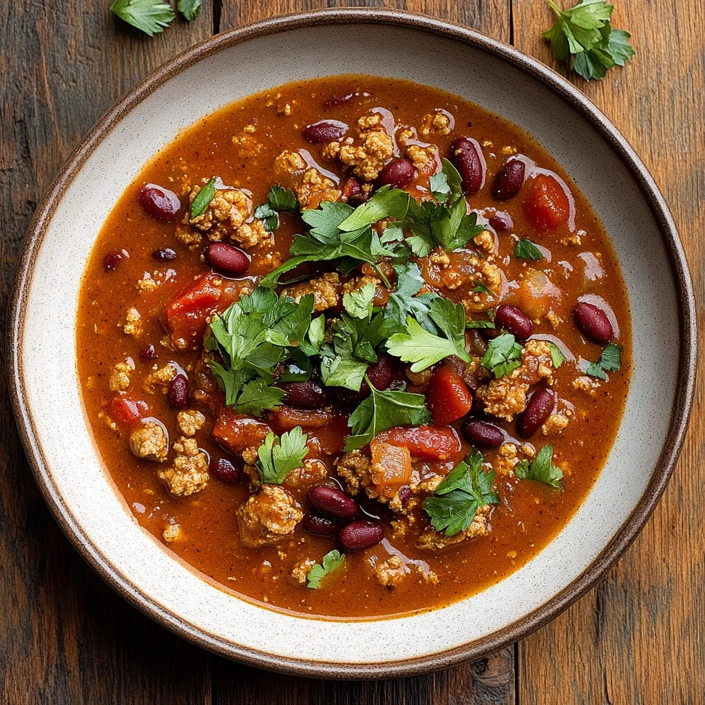 slow cooker turkey chili (no beans) ingredients