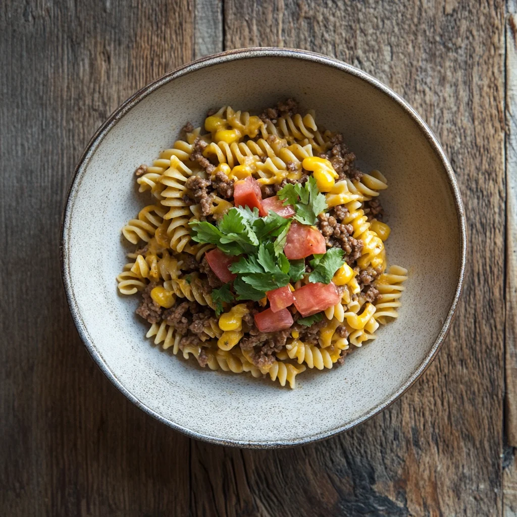 taco pasta (one pot!) ingredients
