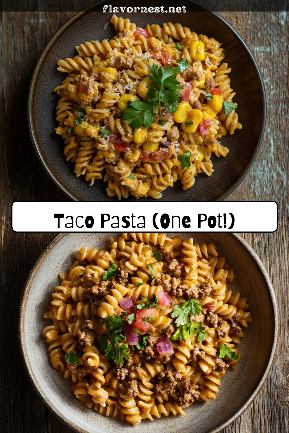 taco pasta (one pot!) pin