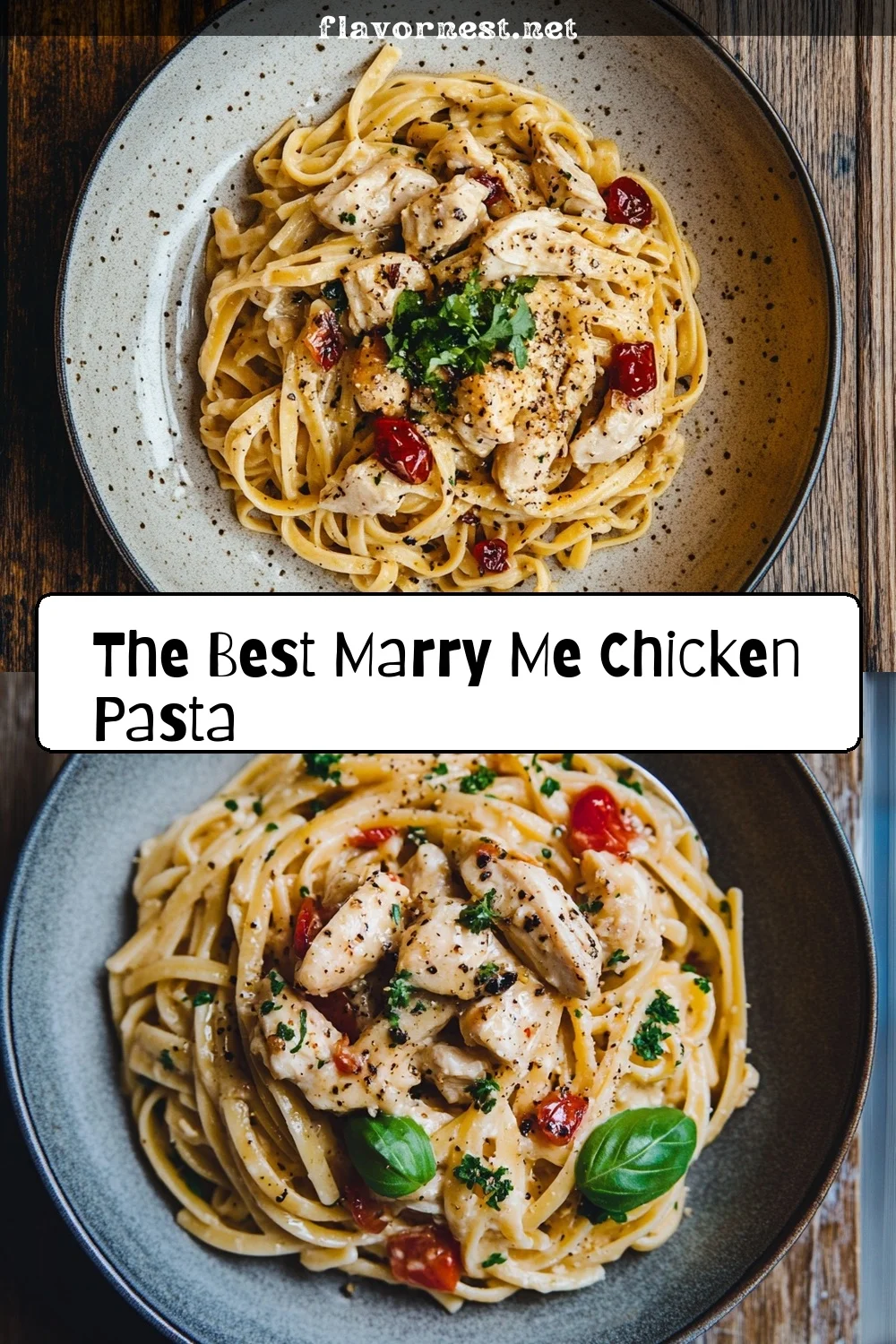 the best marry me chicken pasta pin