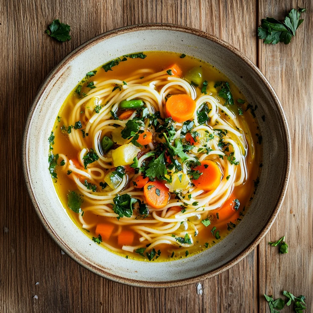 vegetable noodle soup ingredients