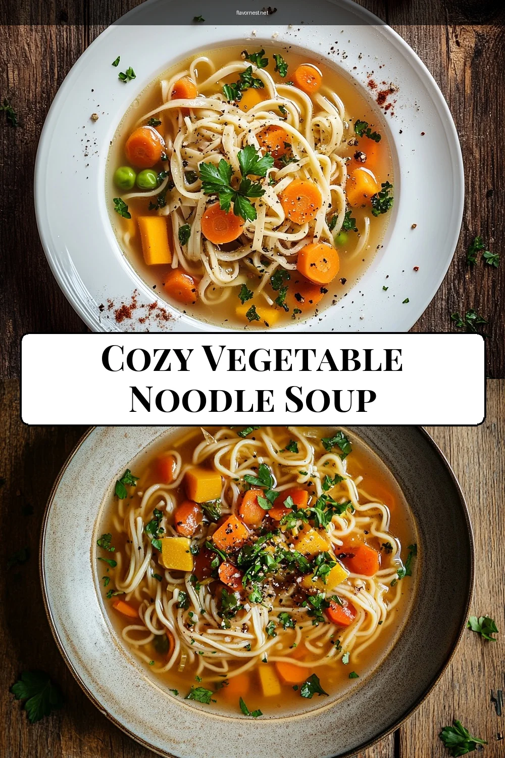 vegetable noodle soup pin