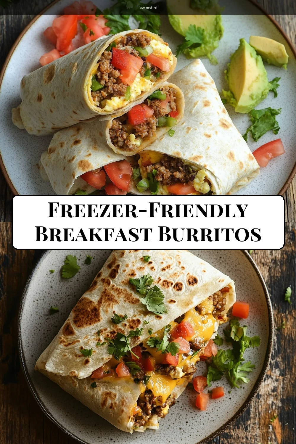 want easy breakfast burritos for busy mornings pin