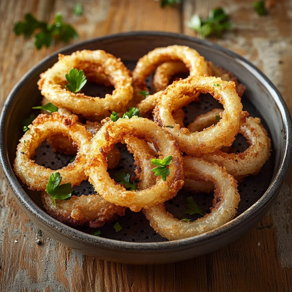 air fryer onion rings serving suggestion