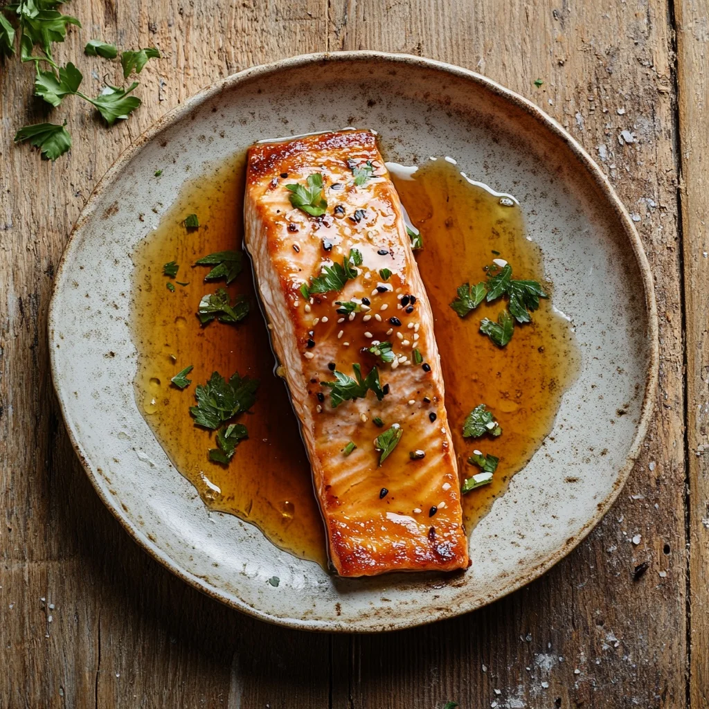 baked salmon with honey soy glaze