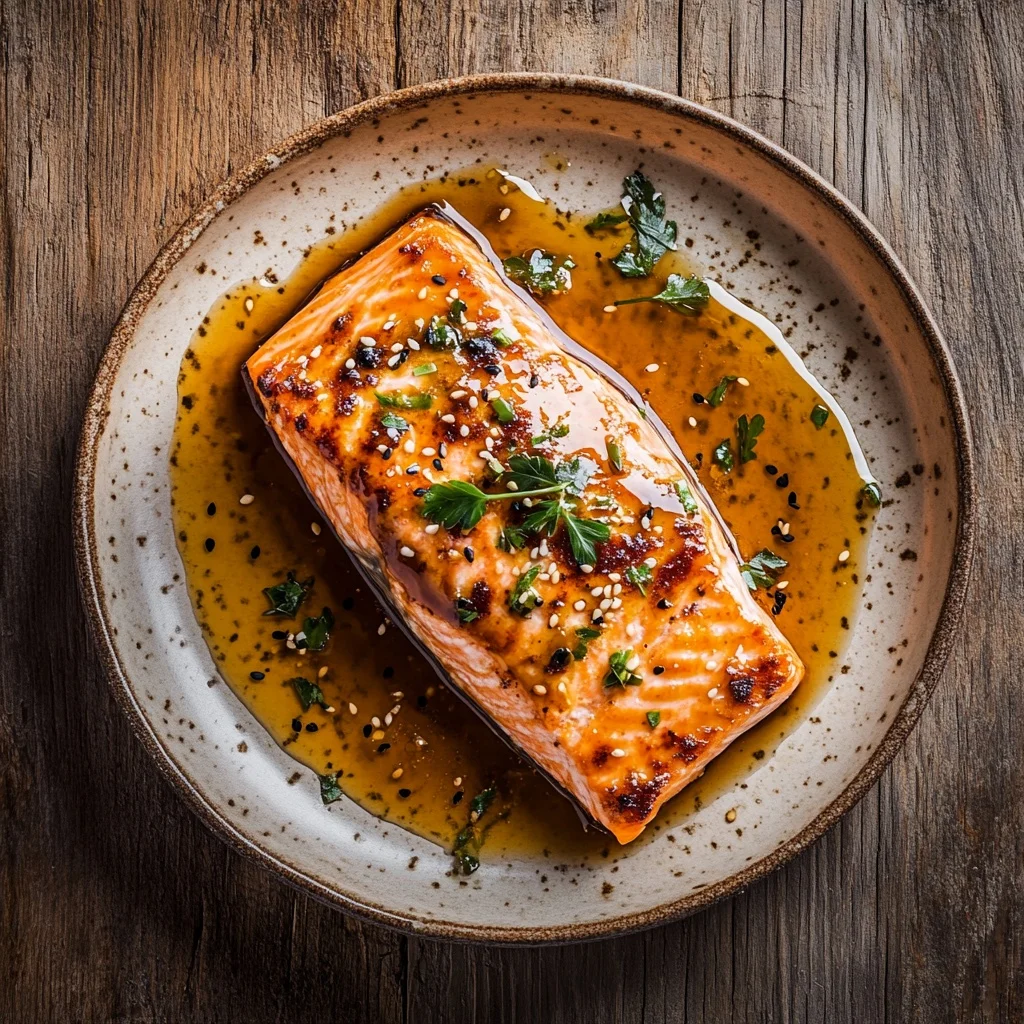 baked salmon with honey soy glaze serving suggestion