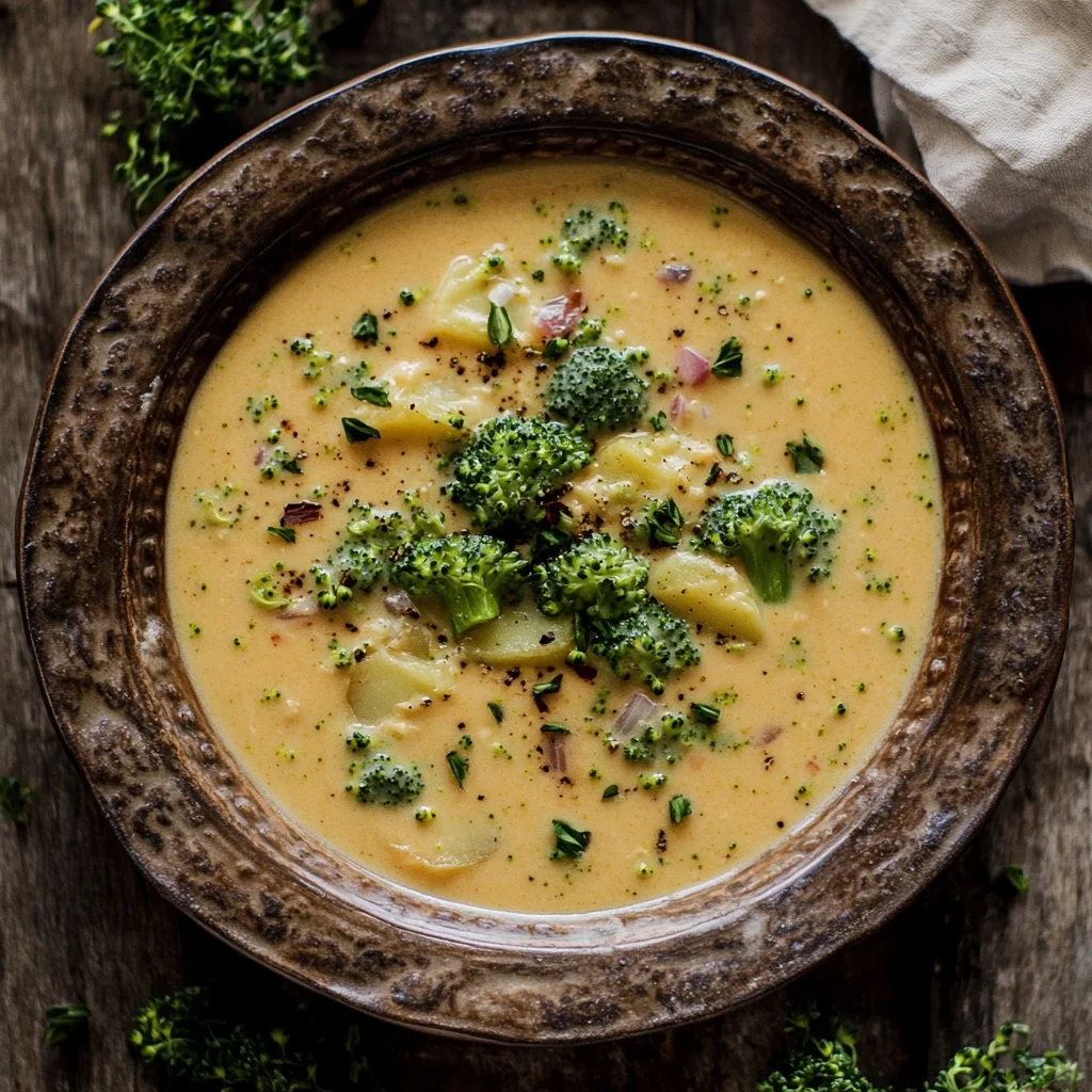 best loaded broccoli cheese potato soup serving suggestion
