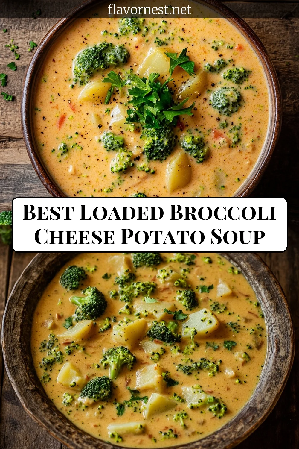 best loaded broccoli cheese potato soup pin