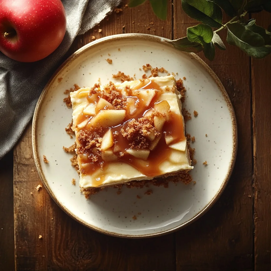 caramel apple cheesecake bars recipe