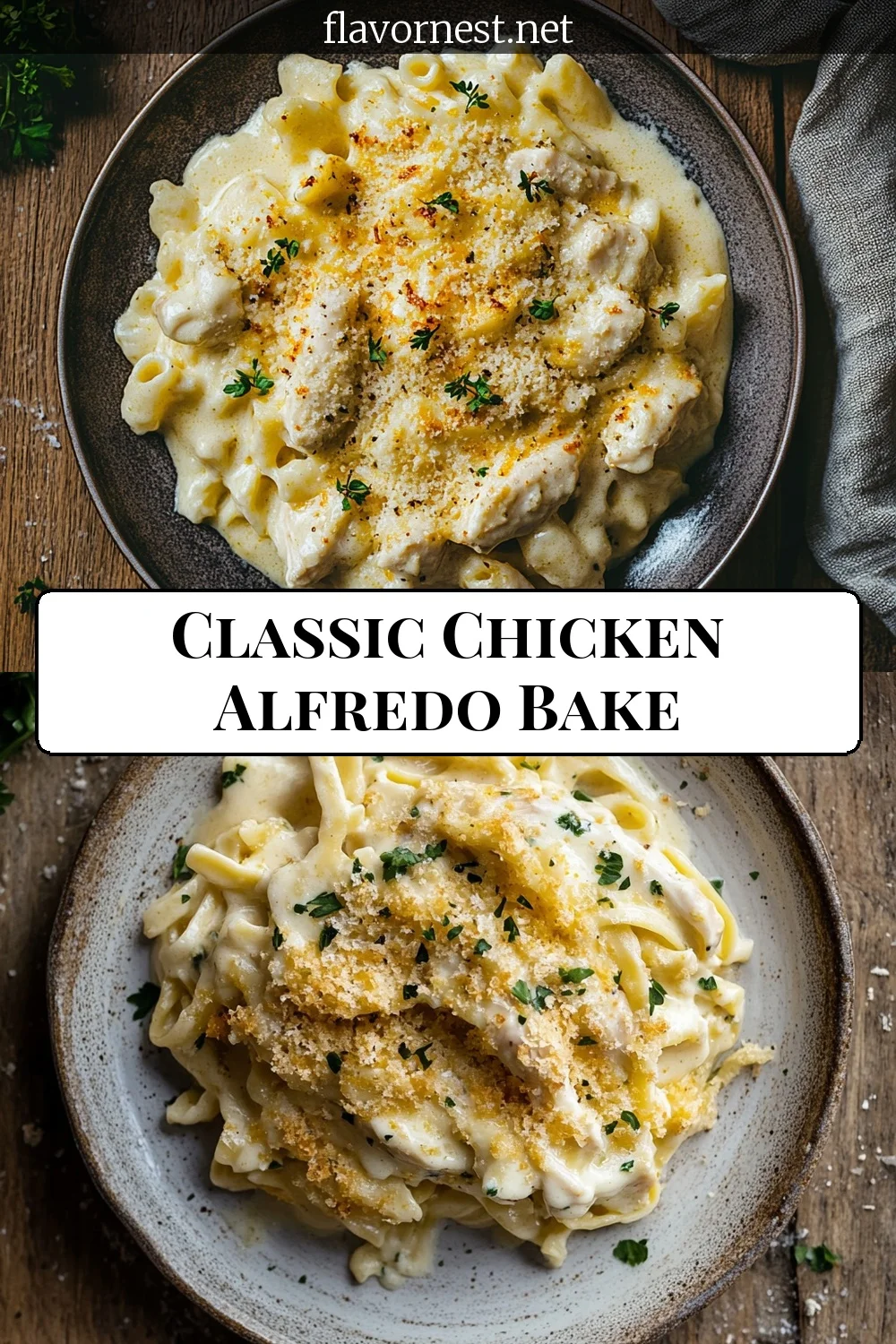 classic chicken alfredo bake pin