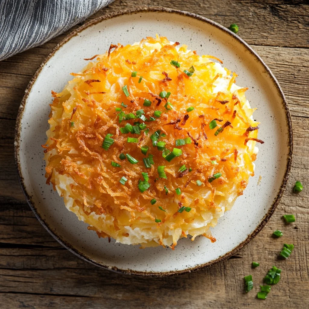 copycat cracker barrel hashbrown casserole serving suggestion