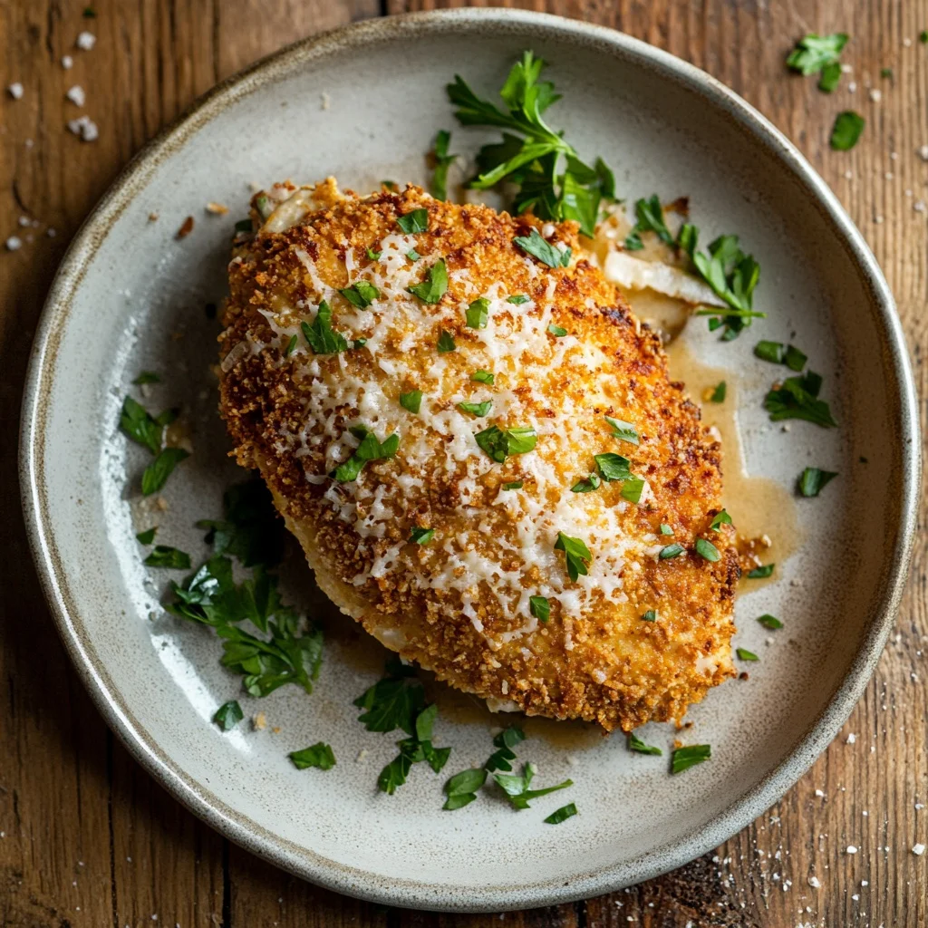 crispy air fryer parmesan crusted chicken