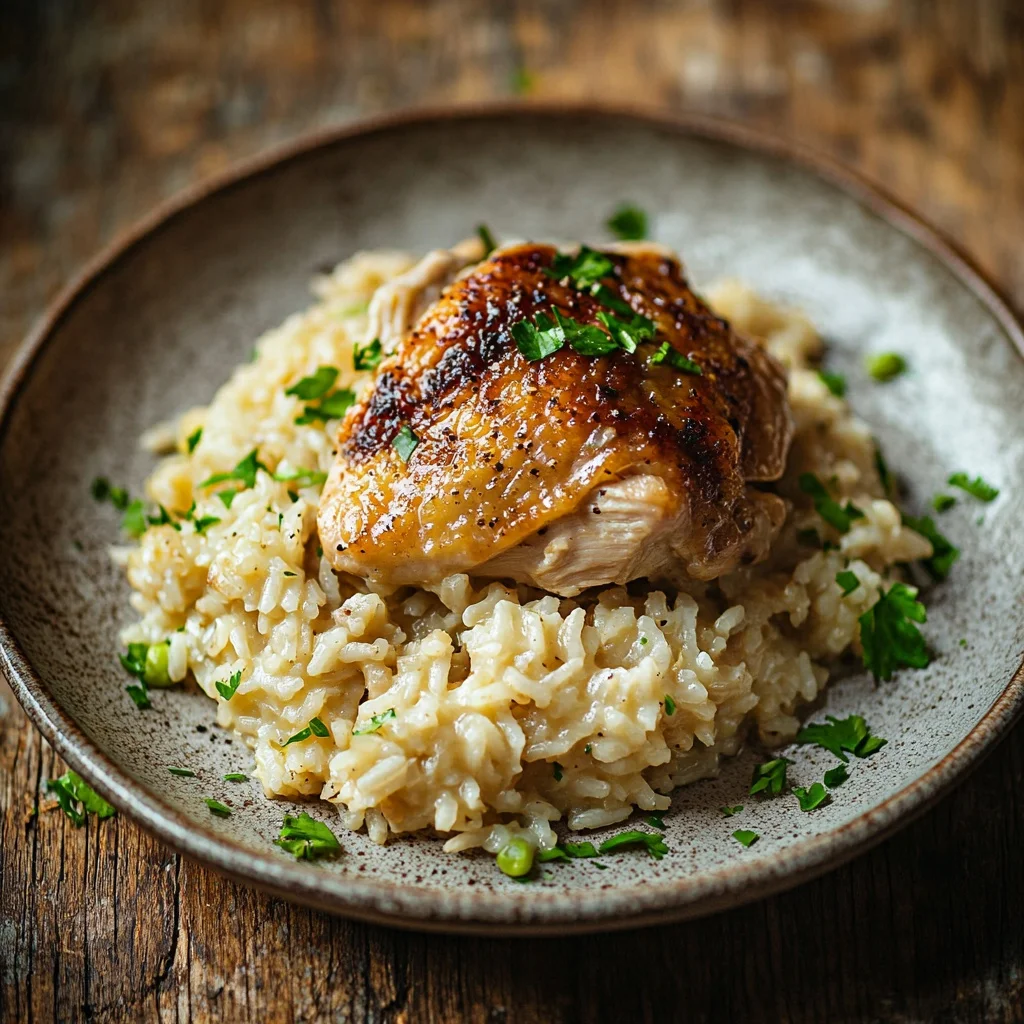 crockpot chicken and rice serving suggestion