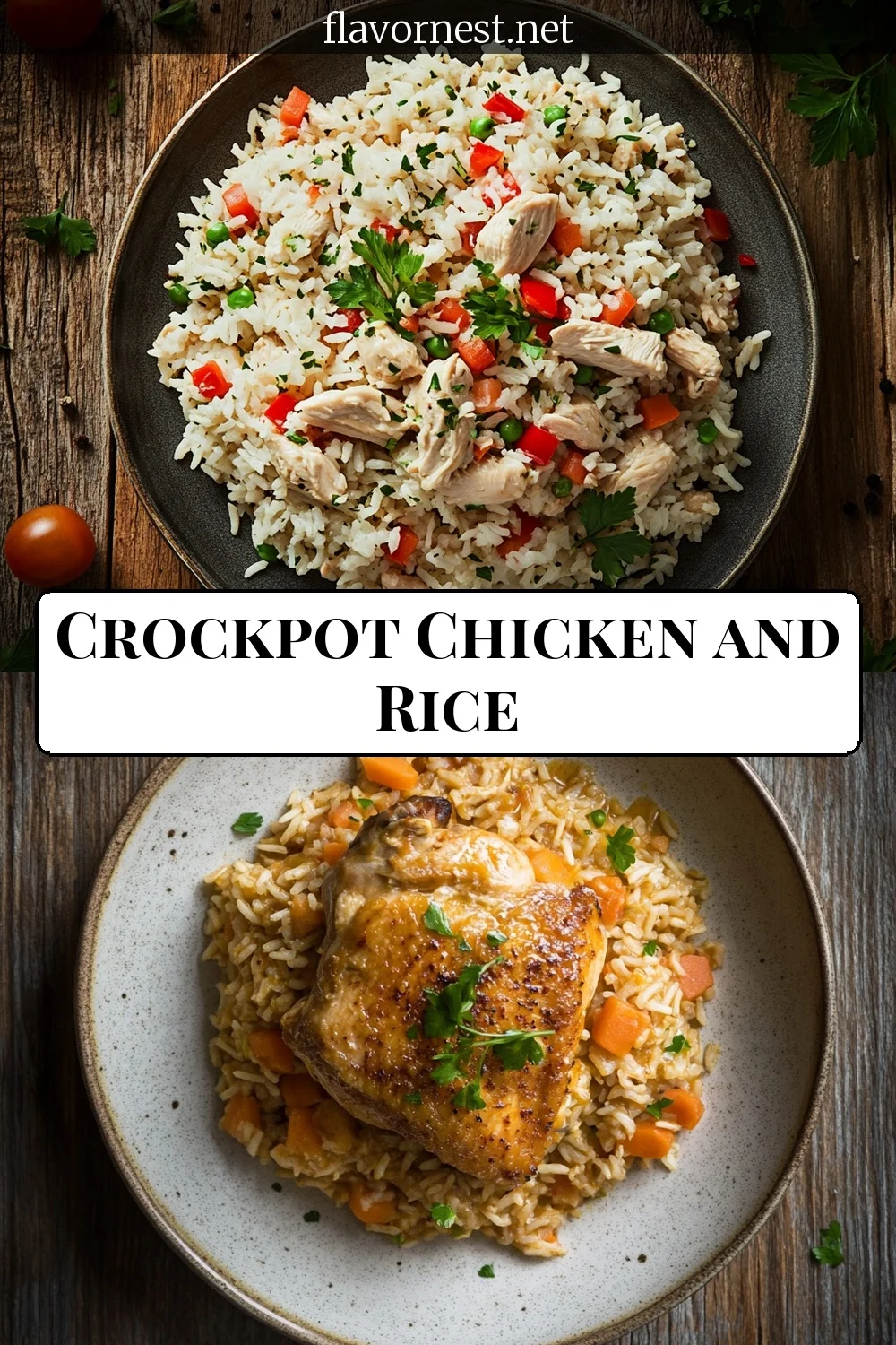 crockpot chicken and rice pin