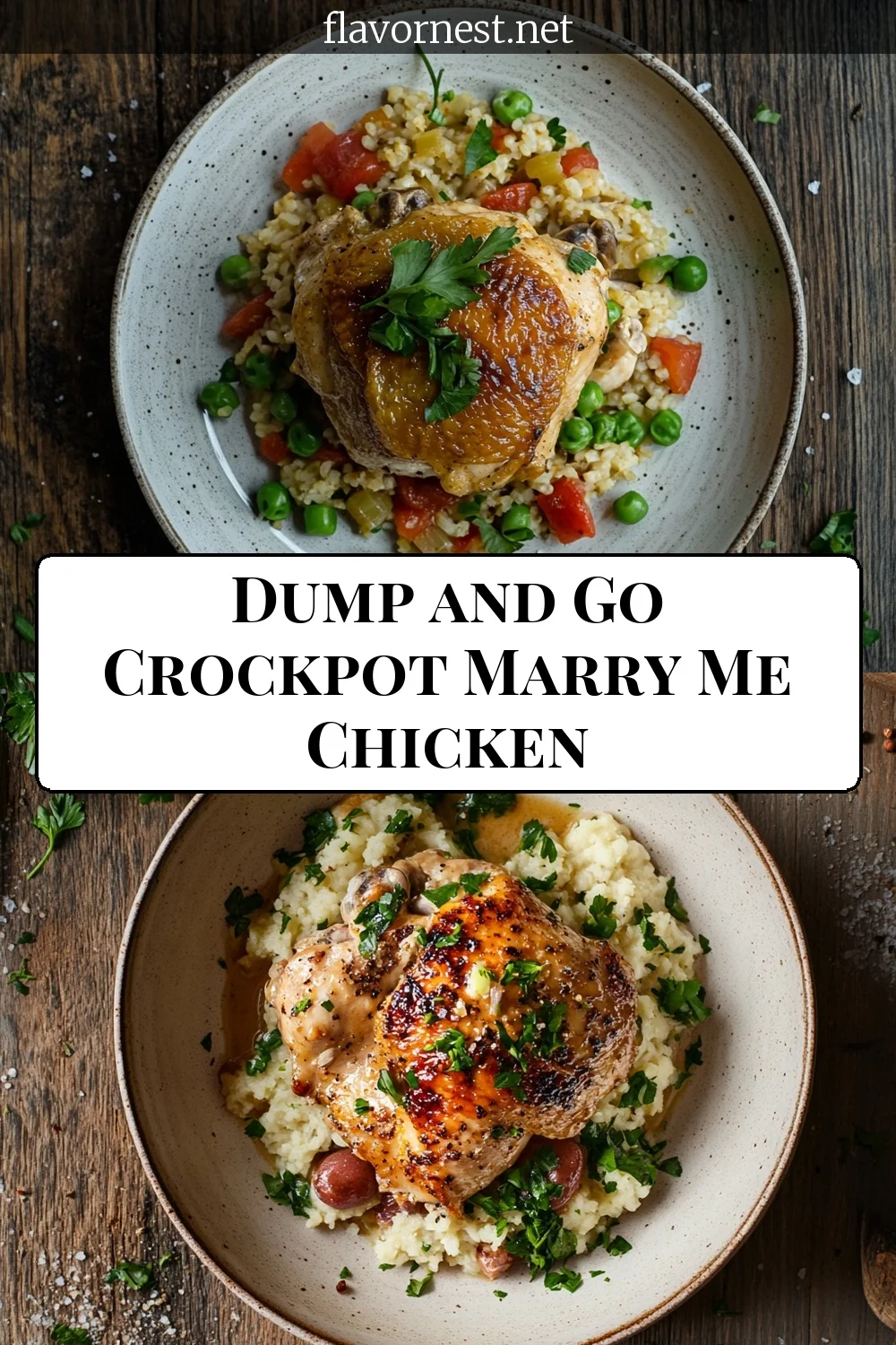 dump and go crockpot marry me chicken recipe pin