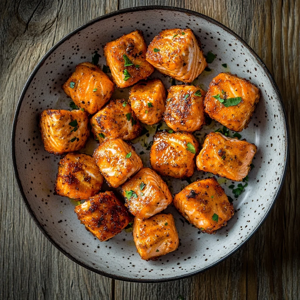 easy air fryer salmon bites ingredients