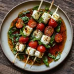easy caprese salad skewers