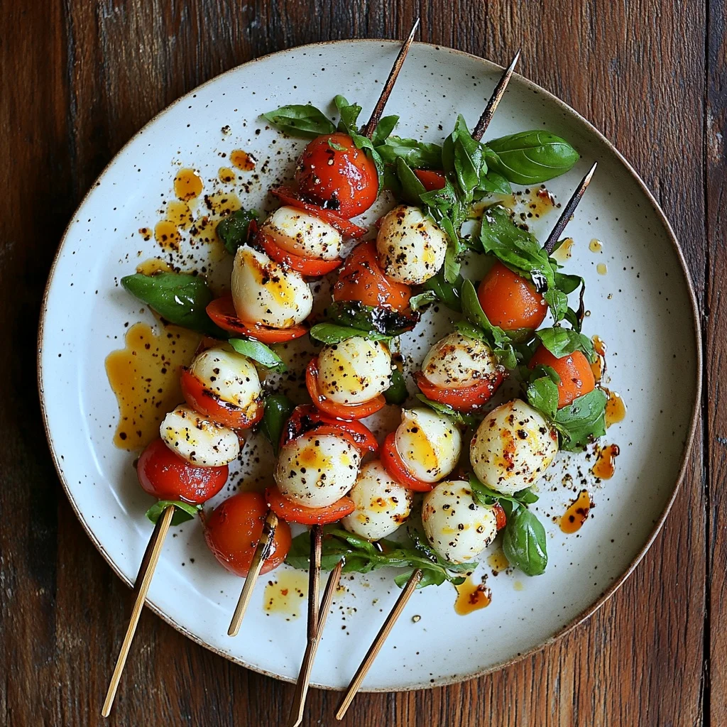 easy caprese salad skewers ingredients