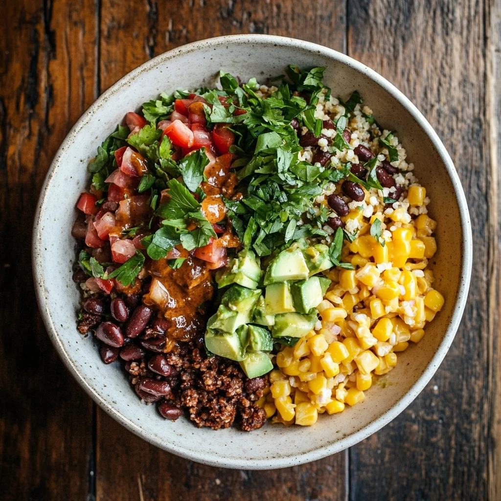 easy cowboy salad hearty protein bowl ingredients