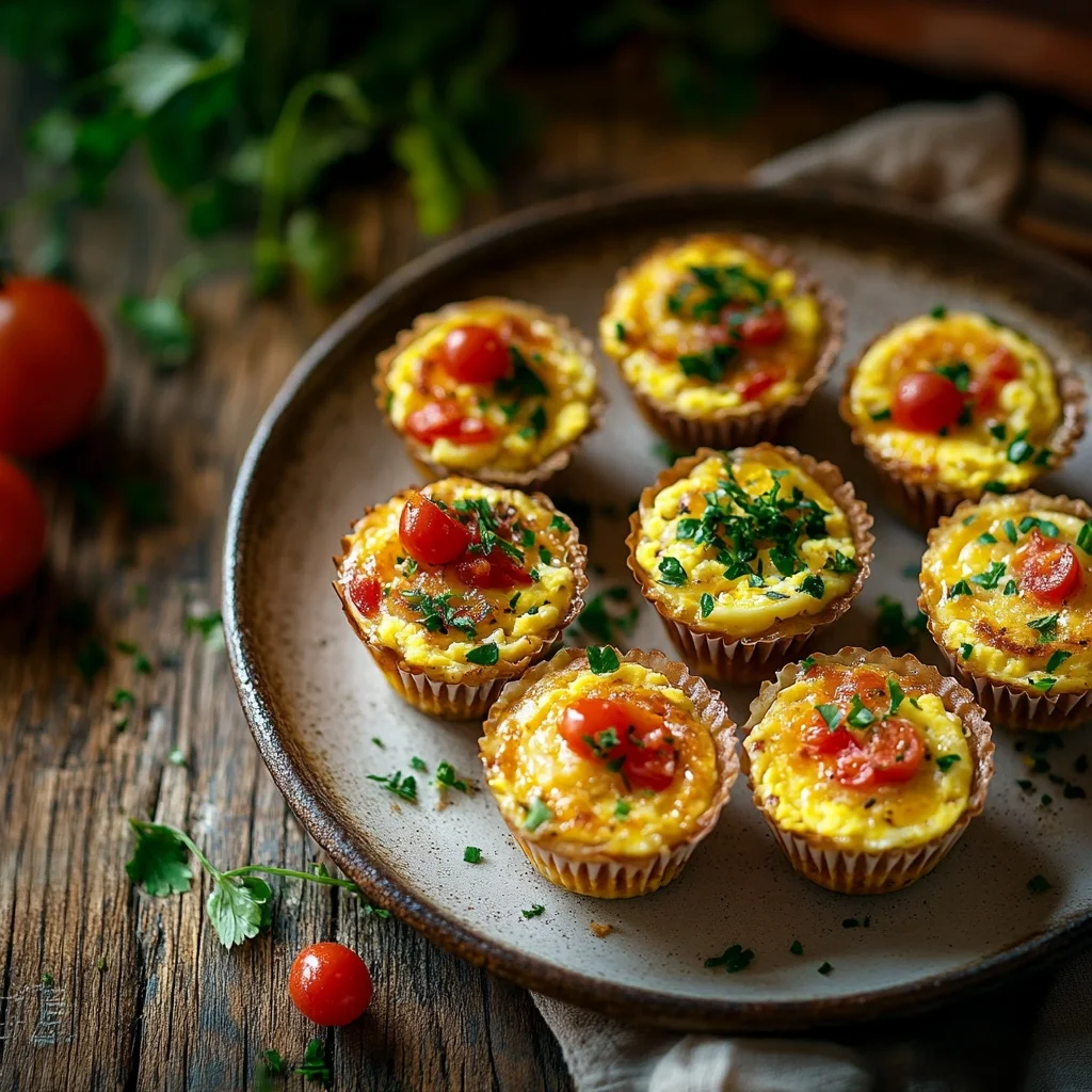 easy egg muffin cups for breakfast serving suggestion