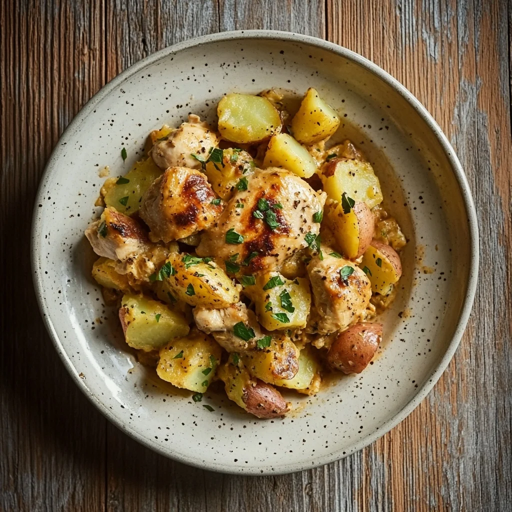 easy homemade chicken and potato bake