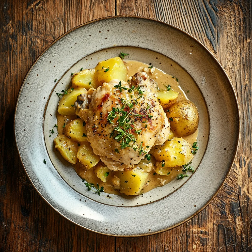 easy homemade chicken and potato bake ingredients