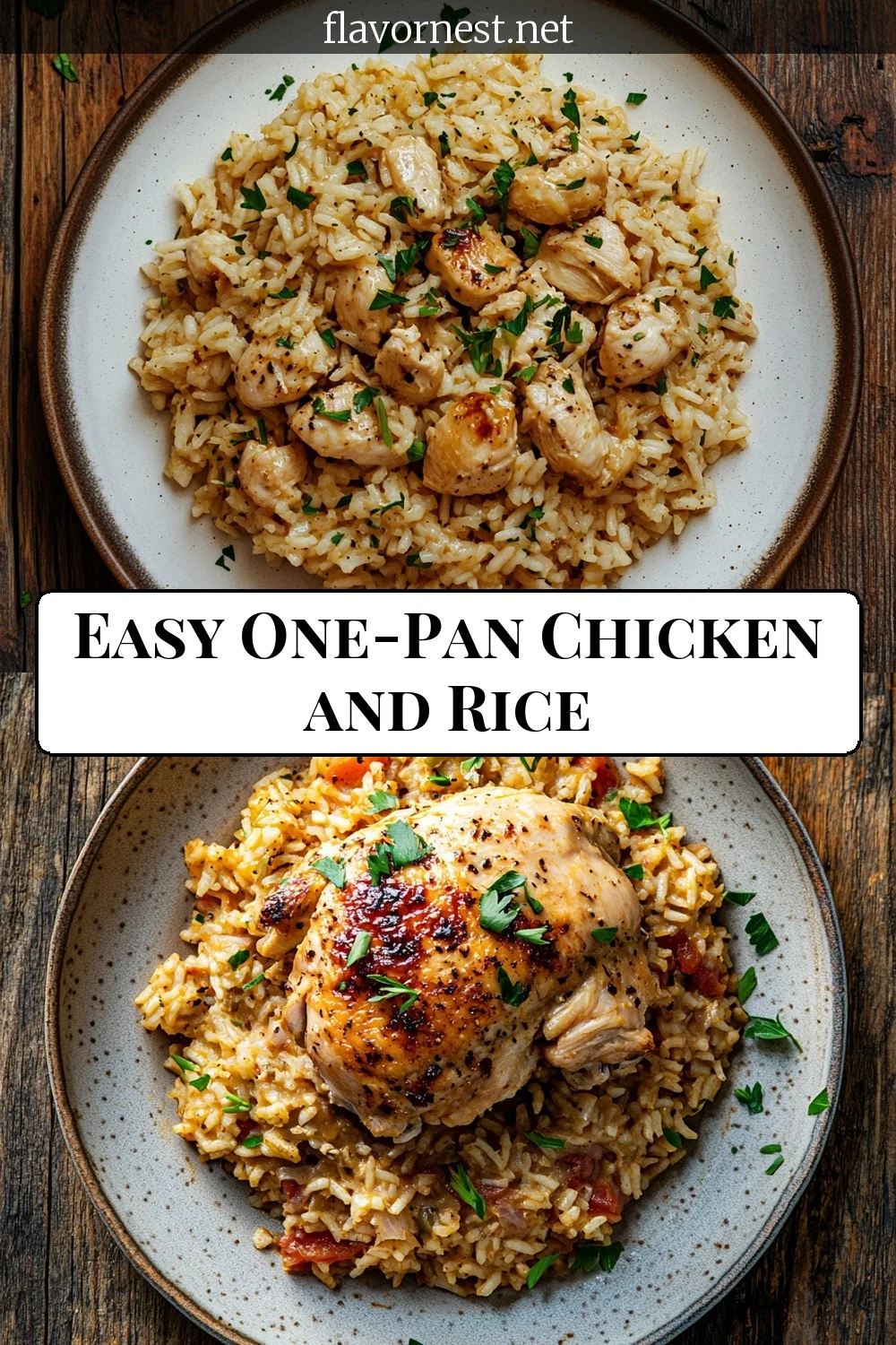 easy homemade chicken and rice pin